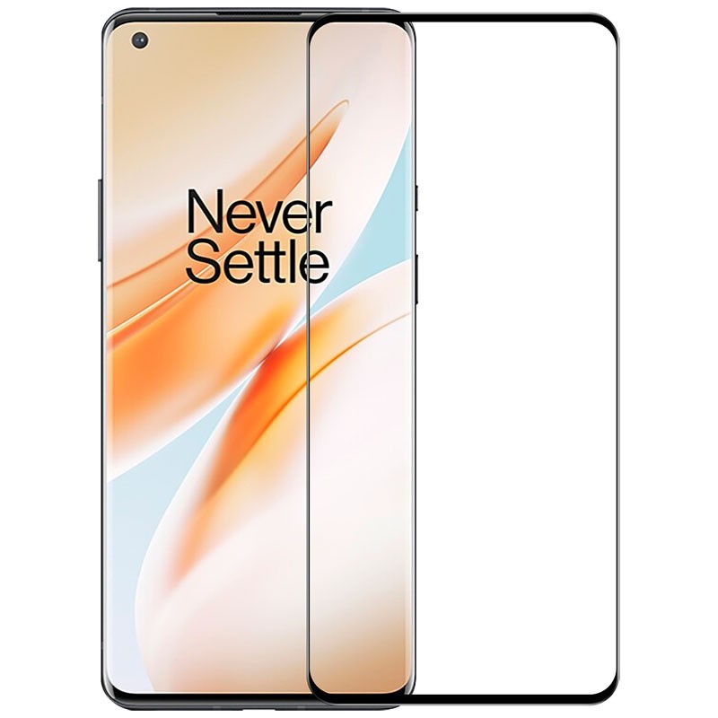 Γυαλί Προστασίας OnePlus 8 Pro Full Cover 3D Tempered Glass 9H Full Screen Cover AntiCrash / AntiShock Black