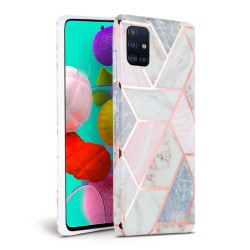 Θήκη TPU Tech-Protect Marble Samsung Galaxy A41 SM-A415 Pink