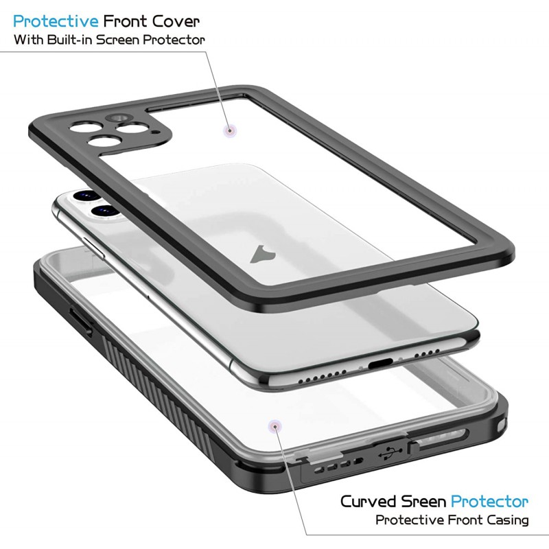 Αδιάβροχη θήκη Redpepper Apple iPhone 11 Pro (5.8") Shockproof/Waterproof Black