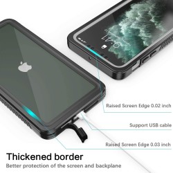 Αδιάβροχη θήκη Redpepper Apple iPhone 11 Pro Max (6.5") Shockproof/Waterproof Black