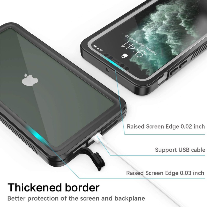 Αδιάβροχη θήκη Redpepper Apple iPhone 11 Pro Max (6.5") Shockproof/Waterproof Black