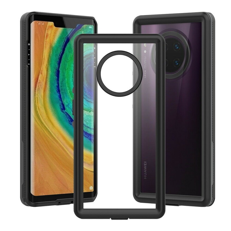 Αδιάβροχη θήκη Redpepper Huawei Mate 60 Pro Shockproof/Waterproof Black/Clear