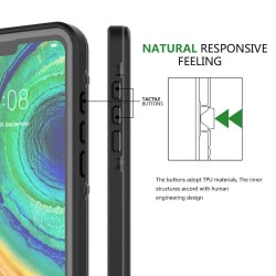Αδιάβροχη θήκη Redpepper Huawei Mate 60 Pro Shockproof/Waterproof Black/Clear