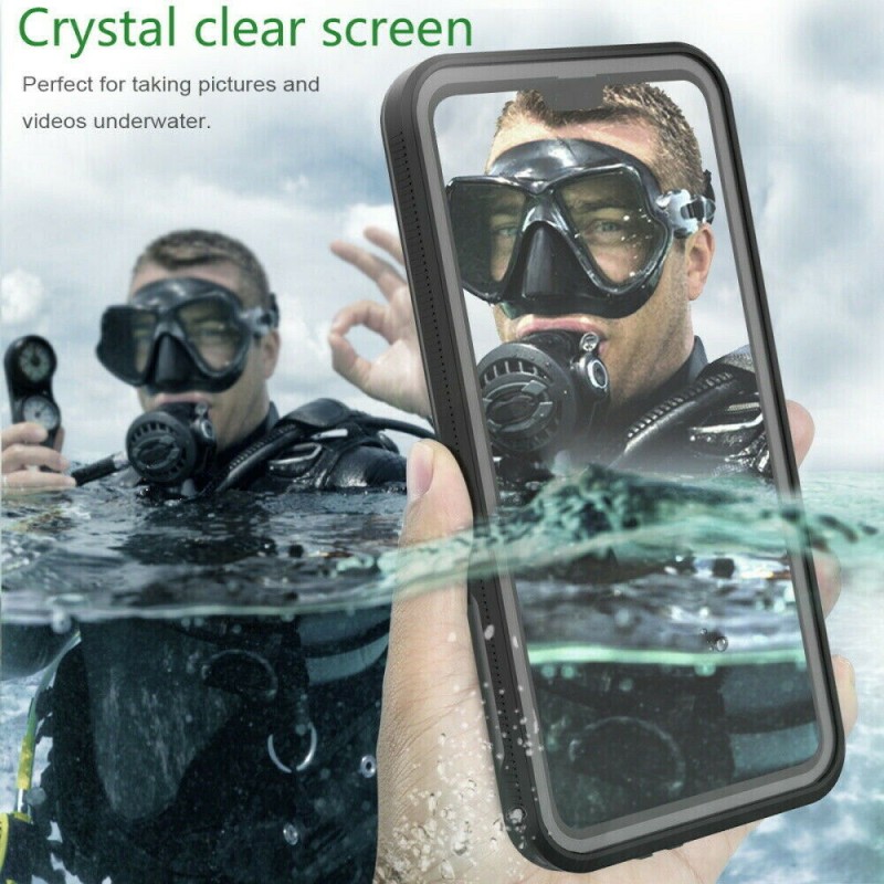 Αδιάβροχη θήκη Redpepper Huawei Mate 60 Pro Shockproof/Waterproof Black/Clear