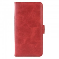 Θήκη Book Leather Wallet Samsung Galaxy S21+ Plus 5G G996 Card Holder Red