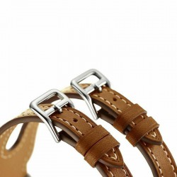 Ανταλλακτικό λουράκι QuickFit Double Buckle Apple Watch 1/2/3/4/5/6/SE/7/8 (42/44/45/49mm) Leather Brown Ανταλλακτικό λουράκι QuickFit Double Buckle Apple Watch 1/2/3/4/5/6/SE/7/8 (42/44/45/49mm) Leather Brown