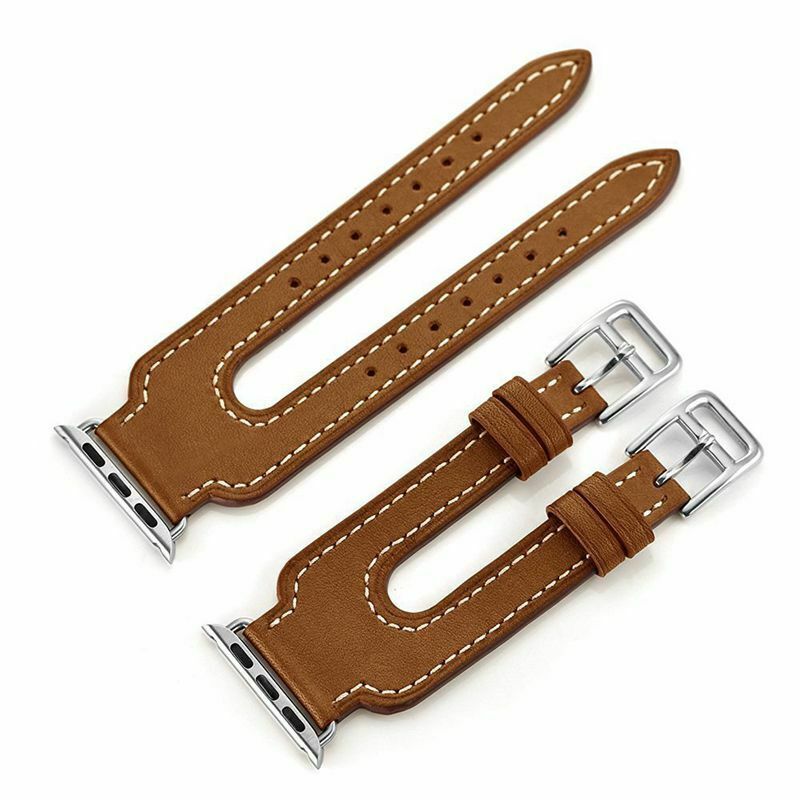 Ανταλλακτικό λουράκι QuickFit Double Buckle Apple Watch 1/2/3/4/5/6/SE/7/8 (42/44/45/49mm) Leather Brown Ανταλλακτικό λουράκι QuickFit Double Buckle Apple Watch 1/2/3/4/5/6/SE/7/8 (42/44/45/49mm) Leather Brown