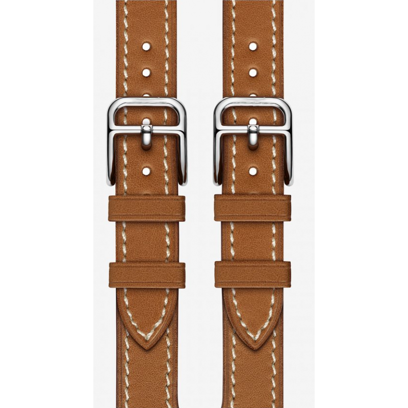 Ανταλλακτικό λουράκι QuickFit Double Buckle Apple Watch 1/2/3/4/5/6/SE/7/8 (42/44/45/49mm) Leather Brown Ανταλλακτικό λουράκι QuickFit Double Buckle Apple Watch 1/2/3/4/5/6/SE/7/8 (42/44/45/49mm) Leather Brown