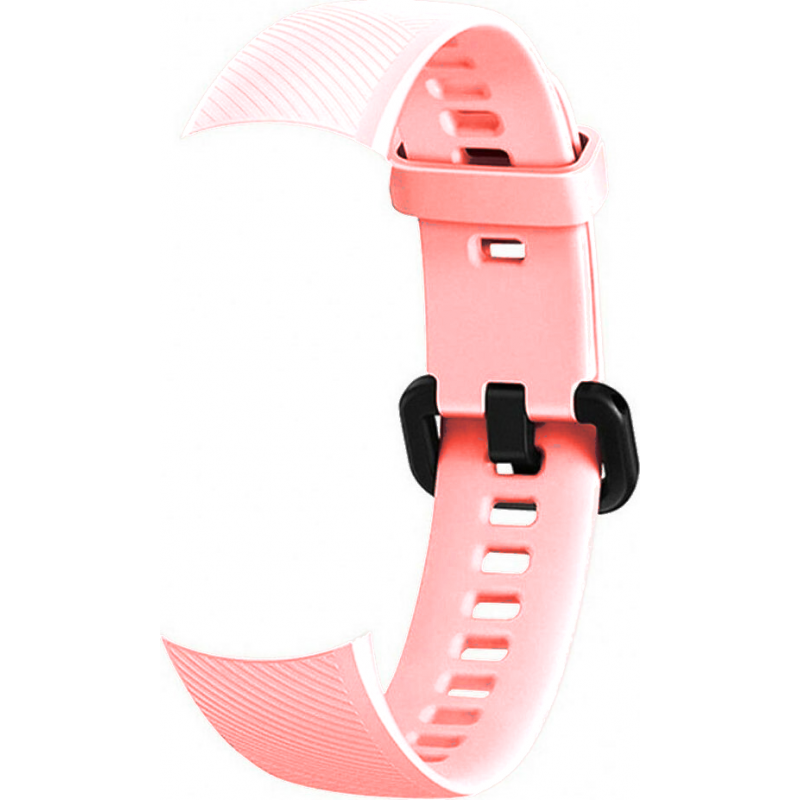 Ανταλλακτικό λουράκι Huawei Band 4/5 Striped Silicone Pink