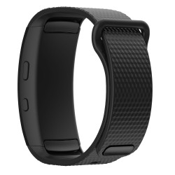 Ανταλλακτικό λουράκι Silicone Samsung Gear Fit 2 Rhombus Pattern Black Ανταλλακτικό λουράκι Silicone Samsung Gear Fit 2 Rhombus Pattern Black