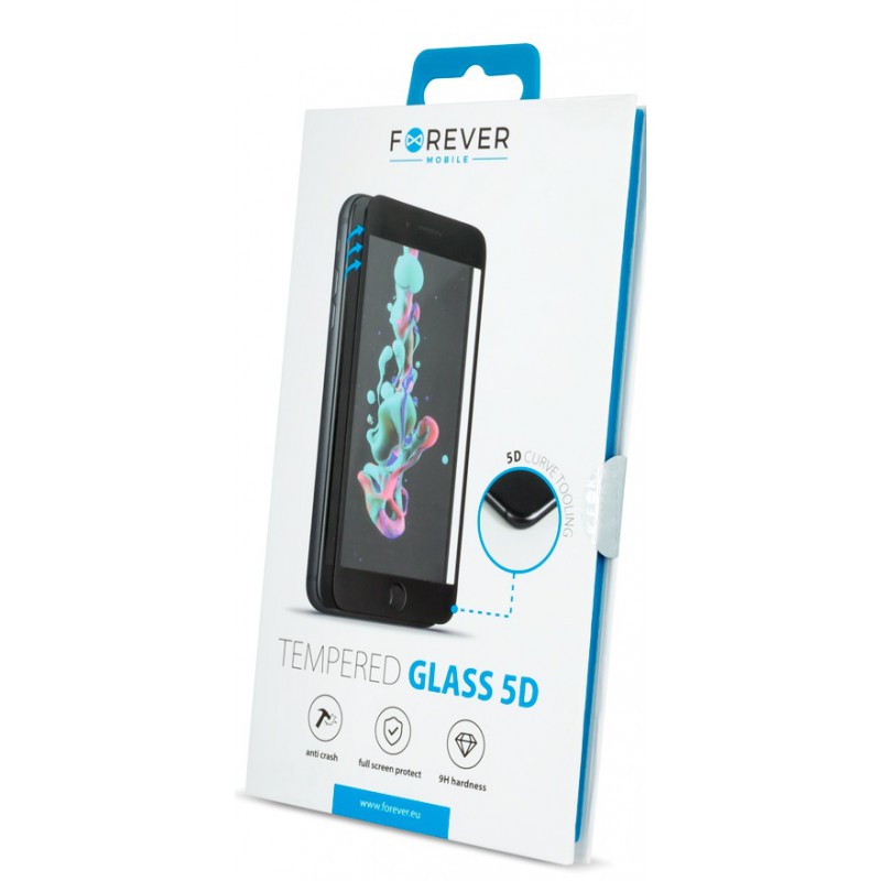 Γυαλί Προστασίας Forever Xiaomi Mi Note 10/ Note 10 Pro 5D Tempered Glass 9H Full Screen Cover AntiCrash / AntiShock Black