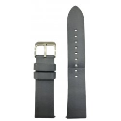 Ανταλλακτικό λουράκι Leather Grey για Samsung Galaxy Watch3(45mm)/Watch(46mm)/Huawei Watch 3 (46mm)/ Watch 3 Pro (48mm)/GT 2/Pro/Honor GS Pro/Amazfit GTR 3 (46mm)/GTR 3 Pro/GTR(47mm)/ Stratos 3(48mm) (22mm)