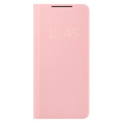 Θήκη Samsung Flip Leather Led View EF-NG996PPEGEE Galaxy S21+ Plus G996 Pink (Original)
