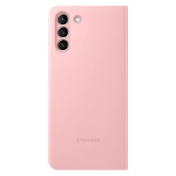 Θήκη Samsung Flip Leather Led View EF-NG996PPEGEE Galaxy S21+ Plus G996 Pink (Original)