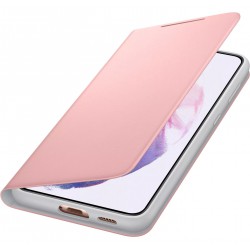 Θήκη Samsung Flip Leather Led View EF-NG996PPEGEE Galaxy S21+ Plus G996 Pink (Original)