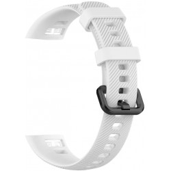 Ανταλλακτικό λουράκι Huawei Band 4/5 Striped Silicone White