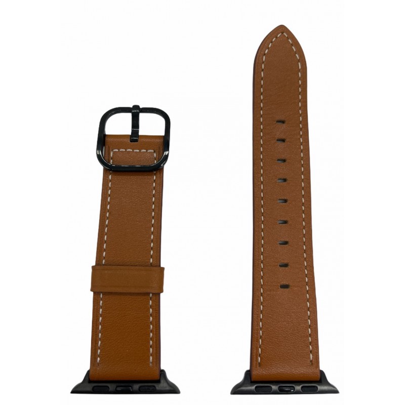 Ανταλλακτικό λουράκι QuickFit Apple Watch 1/2/3/4/5/6/SE/7/8 (42/44/45/49mm) One Buckle Brown