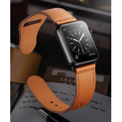 Ανταλλακτικό λουράκι QuickFit Leather Apple Watch 1/2/3/4/5/6/SE/7 (38/40/41mm) Retro Brown