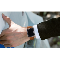 Ανταλλακτικό λουράκι QuickFit Leather Apple Watch 1/2/3/4/5/6/SE/7 (38/40/41mm) Retro Brown