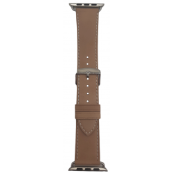Ανταλλακτικό λουράκι QuickFit Apple Watch 1/2/3/4/5/6/SE/7/8 (42/44/45/49mm) Leather Seam Line Light Brown