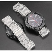 Ανταλλακτικό λουράκι QuickFit Ceramic Clear/White για Samsung Galaxy Watch3(45mm)/Watch(46mm)/Huawei Watch 3 (46mm)/ Watch 3 Pro (48mm)/GT 2/Pro/Honor GS Pro/Amazfit GTR 3 (46mm)/GTR 3 Pro/GTR(47mm)/ Stratos 3(48mm) (22mm)