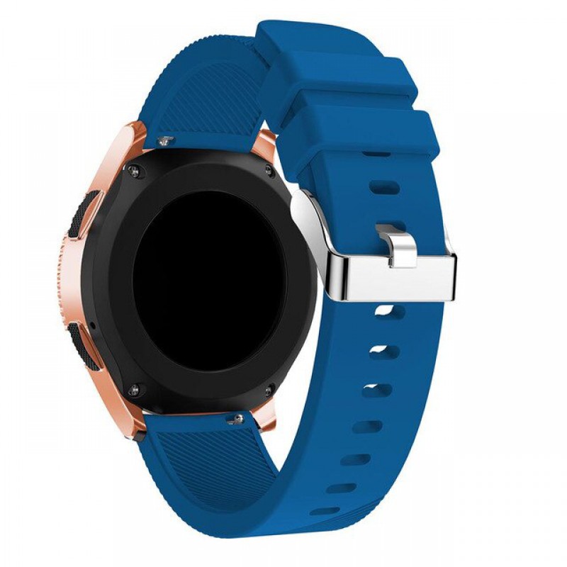 Ανταλλακτικό λουράκι QuickFit Softband Waves Midnight Blue για Samsung Galaxy Watch5 (40mm & 42mm)/Watch4 (40mm & 44mm)/ Watch4 Classic (42mm & 46mm)/ Watch3(41mm)/Active 2(40/44mm)/Amazfit GTS 3 (43mm)/GTR(42mm) (20mm)