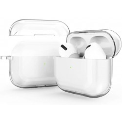 Θήκη Apple Airpods Pro 1 / 2 Silicone Protective Cover with Carabiner Clear