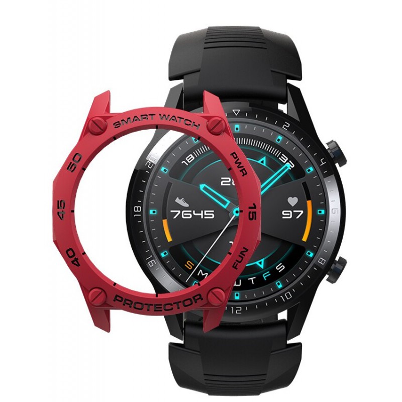 Θήκη TPU Protective Cover Huawei Watch GT 2 (42mm) Bumper Red/Black