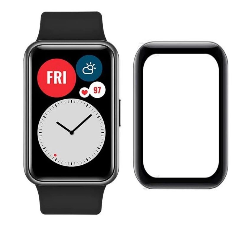 Μεμβράνη Προστασίας PET Huawei Watch Fit/Fit New AntiCrash / Antishock Black
