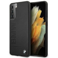 Θήκη BMW Signature Leather Hard Cover Samsung Galaxy S21+ Plus G996 Black