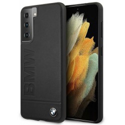 Θήκη BMW Signature Leather Hard Cover Samsung Galaxy S21+ Plus G996 Black