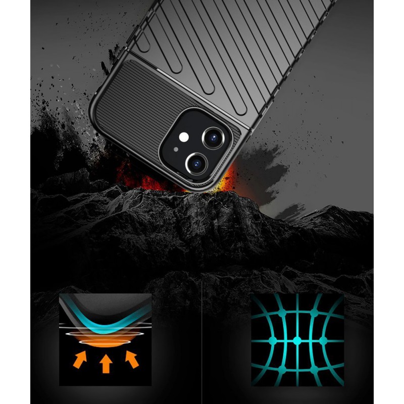 Θήκη TPU Nemo Armored Thunder Apple iPhone 12 Mini (5.4") Black Θήκη TPU Nemo Armored Thunder Apple iPhone 12 Mini (5.4") Black