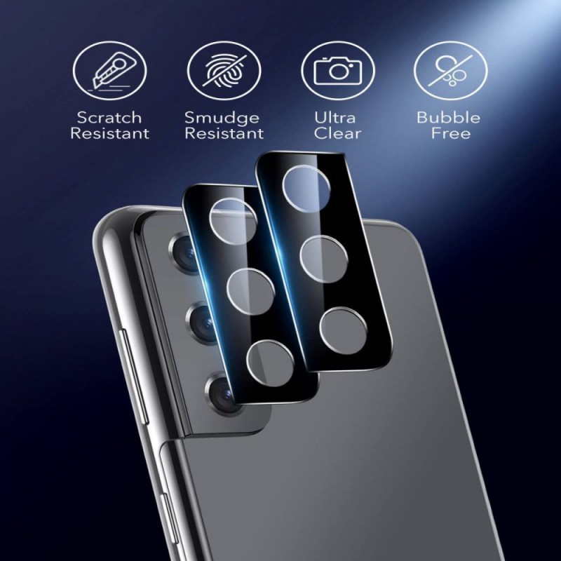 Προστατευτικό Κάμερας ESR Samsung Galaxy S21 G990 Camera Glass Black (2τμχ)