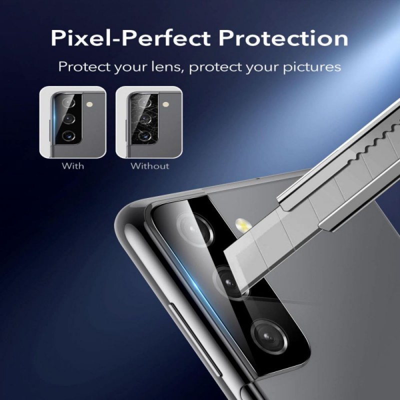 Προστατευτικό Κάμερας ESR Samsung Galaxy S21 G990 Camera Glass Black (2τμχ)