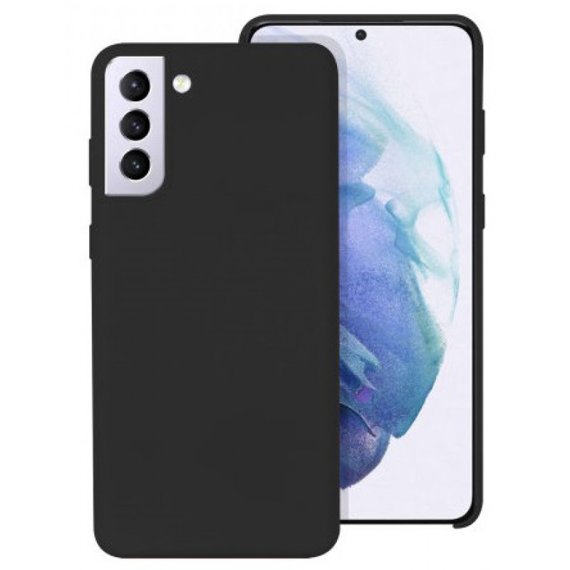 Θήκη Real Smooth Silicone Samsung Galaxy S21+ Plus G996 Black