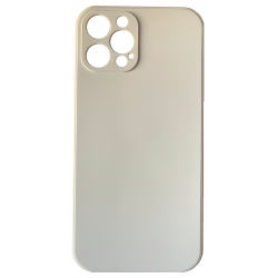 Θήκη Real Smooth Silicone Apple iPhone 12 Pro Max (6.7") Cream White