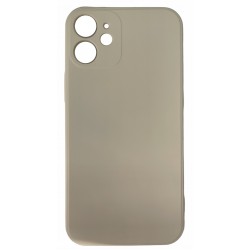 Θήκη Real Smooth Silicone Apple iPhone 12 Mini (5.4") Cream White