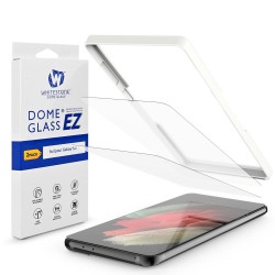 Γυαλί Προστασίας Whitestone Dome EZ Full Glue Tempered Glass Samsung Galaxy S21+ Plus 5G G996 H AntiCrash/AntiShock Clear Γυαλί Προστασίας Whitestone Dome EZ Full Glue Tempered Glass Samsung Galaxy S21+ Plus 5G G996 H AntiCrash/AntiShock Clear