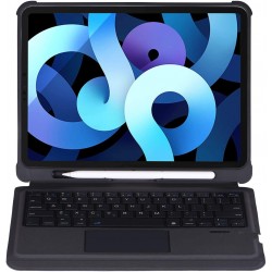 Θήκη Πληκτρολογίου/ Υποδοχή Γραφίδας & Keyboard QWERTY Apple iPad Air (2020) 10.9" / iPad Air 11" (2024) Black 