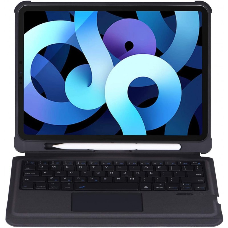 Θήκη Πληκτρολογίου/ Υποδοχή Γραφίδας & Keyboard QWERTY Apple iPad Air (2020) 10.9" / iPad Air 11" (2024) Black 