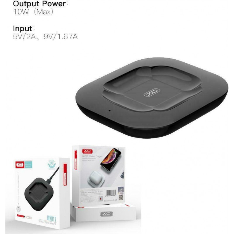 Ασύρματος Φορτιστής ΧΟ Airpods 2/Pro Black (WX017)
