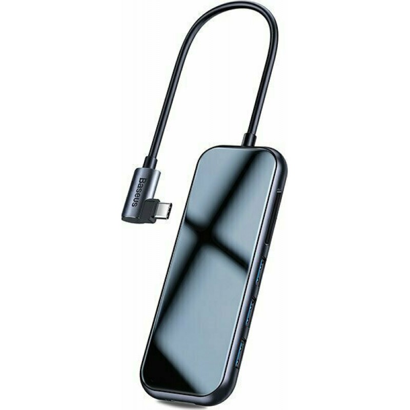 Αντάπτορας Baseus Multi-function Hub Type-C to 3xUSB to HDMI 4K to SD/TF to PD Dark Grey (CAHUB-CZ0G) Αντάπτορας Baseus Multi-function Hub Type-C to 3xUSB to HDMI 4K to SD/TF to PD Dark Grey (CAHUB-CZ0G)