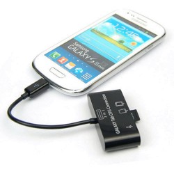 Αντάπτορας Host OTG 3in1 USB 2.0 to Micro-USB/SD/SDHC Black (Bulk) Αντάπτορας Host OTG 3in1 USB 2.0 to Micro-USB/SD/SDHC Black (Bulk)