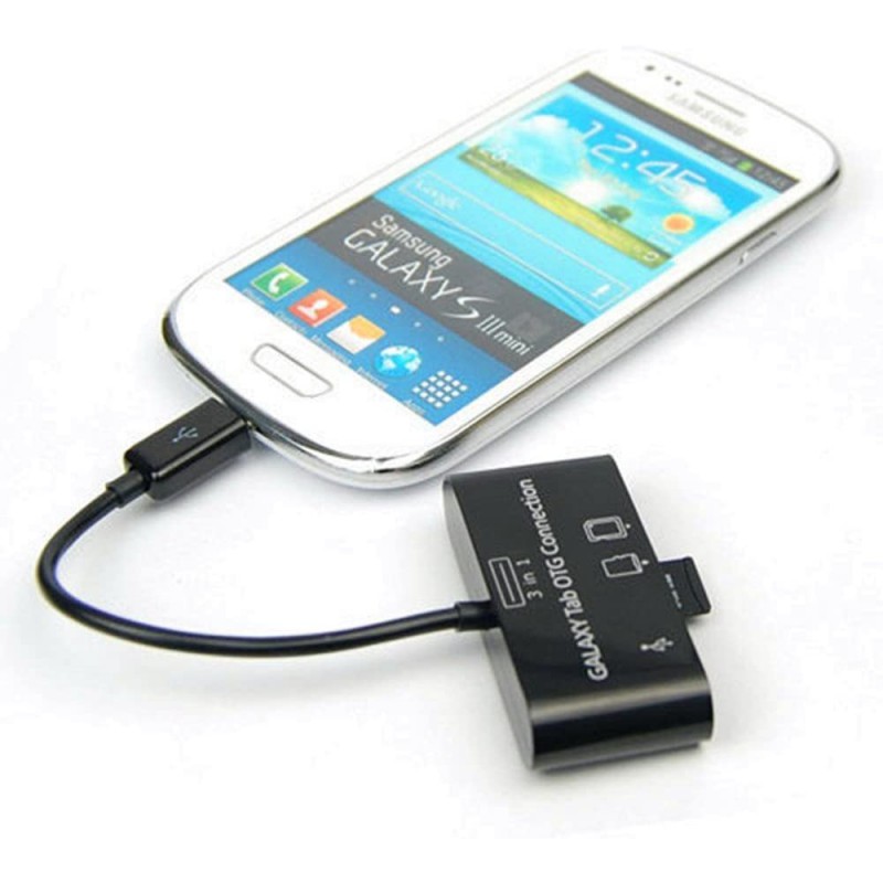 Αντάπτορας Host OTG 3in1 USB 2.0 to Micro-USB/SD/SDHC Black (Bulk) Αντάπτορας Host OTG 3in1 USB 2.0 to Micro-USB/SD/SDHC Black (Bulk)