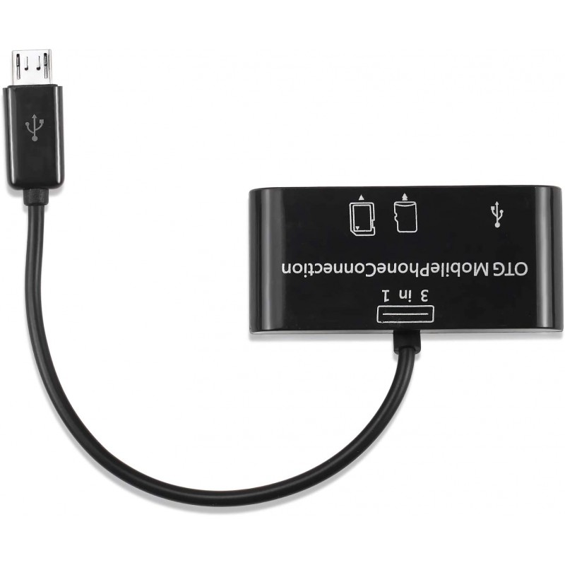 Αντάπτορας Host OTG 3in1 USB 2.0 to Micro-USB/SD/SDHC Black (Bulk) Αντάπτορας Host OTG 3in1 USB 2.0 to Micro-USB/SD/SDHC Black (Bulk)