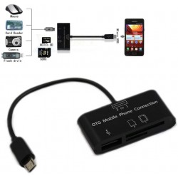 Αντάπτορας Host OTG 3in1 USB 2.0 to Micro-USB/SD/SDHC Black (Bulk) Αντάπτορας Host OTG 3in1 USB 2.0 to Micro-USB/SD/SDHC Black (Bulk)