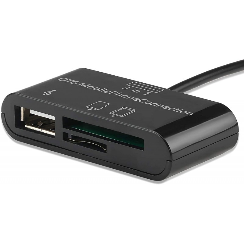 Αντάπτορας Host OTG 3in1 USB 2.0 to Micro-USB/SD/SDHC Black (Bulk) Αντάπτορας Host OTG 3in1 USB 2.0 to Micro-USB/SD/SDHC Black (Bulk)