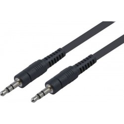 Καλώδιο Audio Jack to Jack 3.5mm 1m Black (EAR-818A)