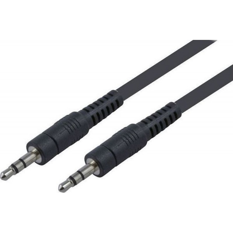 Καλώδιο Audio Jack to Jack 3.5mm 1m Black (EAR-818A)
