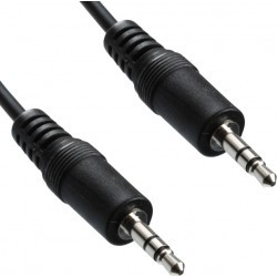 Καλώδιο Audio Jack to Jack 3.5mm 1m Black (EAR-818A)